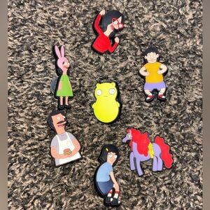 Colorful Bobs Burgers Cartoon Character crocs Jibbitz (shoe charms)